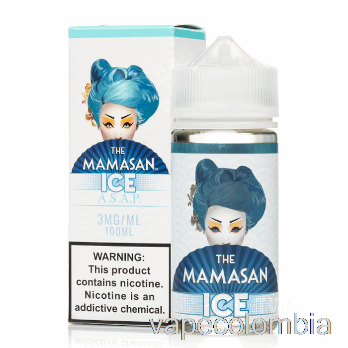 Vape Kit Completo Ice Asap - E-líquido Mamasan - 100ml 3mg